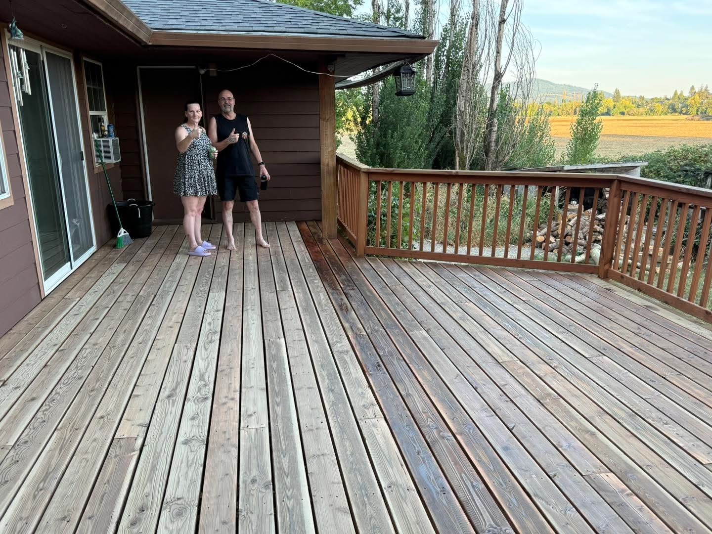 Happy Clients with Finished Deck